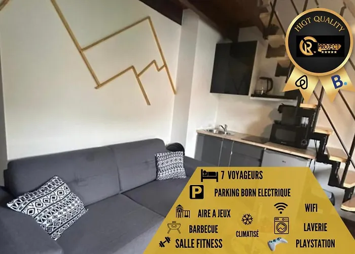 Reve Divin T4 Avec Parking-Barbecue-Laverie-Bagagerie-Salle De Sport-Aire De Jeux-Climatise